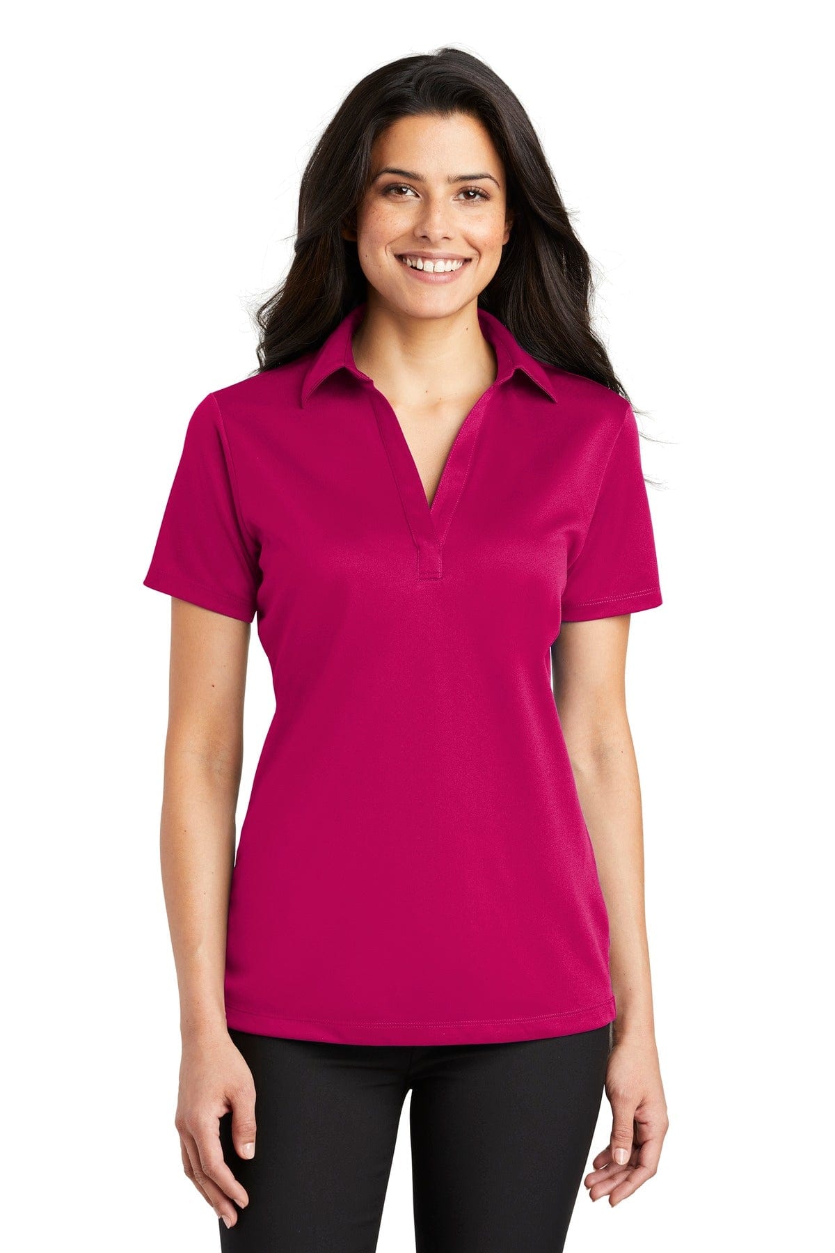 Port Authority Polos/Knits XS / Pink Raspberry Port Authority ®  Ladies Silk Touch™ Performance Polo. L540