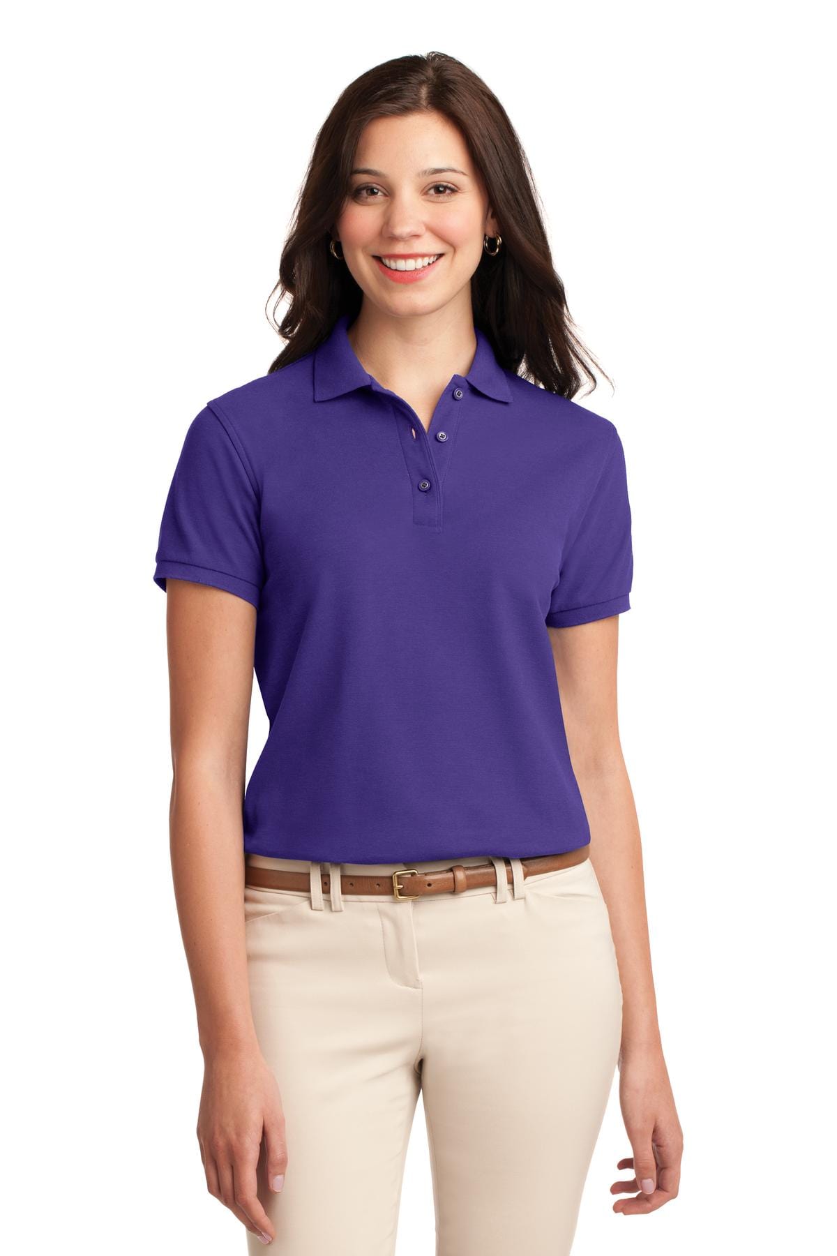 Port Authority Polos/Knits XS / Purple Port Authority ®  Ladies Silk Touch™ Polo.  L500