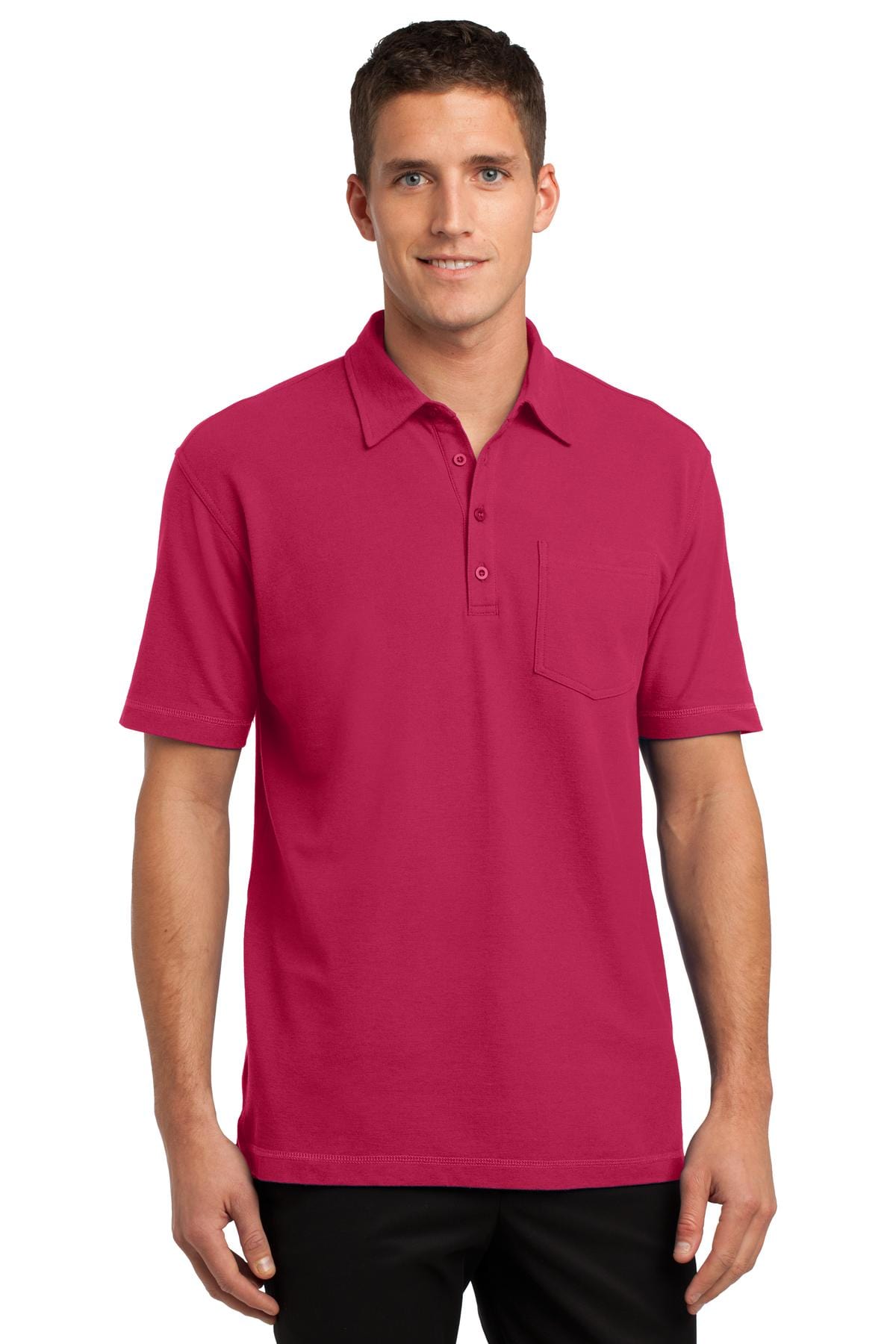Port Authority Polos/Knits XS / Red DISCONTINUED  Port Authority ®  Modern Stain-Resistant Pocket Polo. K559