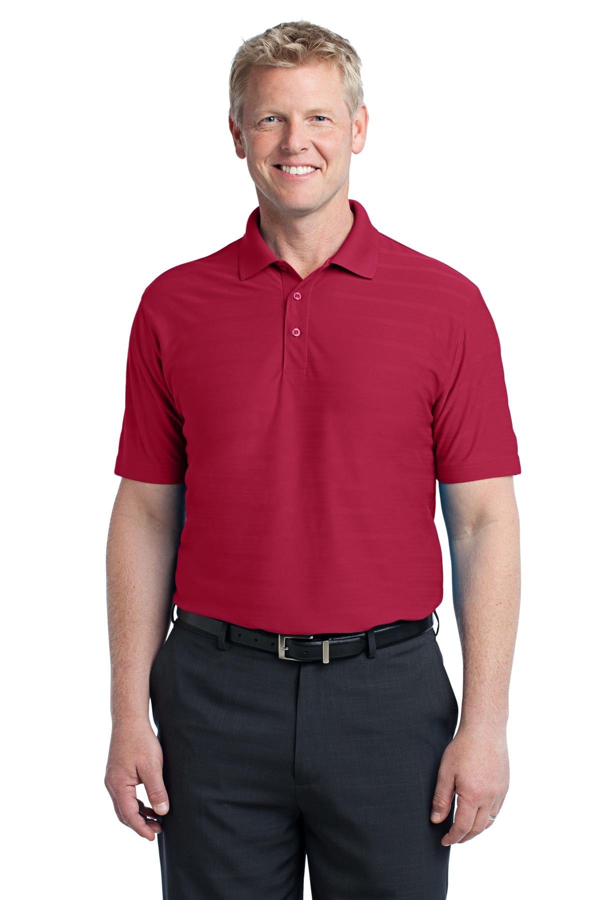 Port Authority Polos/Knits XS / Rich Red DISCONTINUED  Port Authority ®  Horizontal Texture Polo. K514