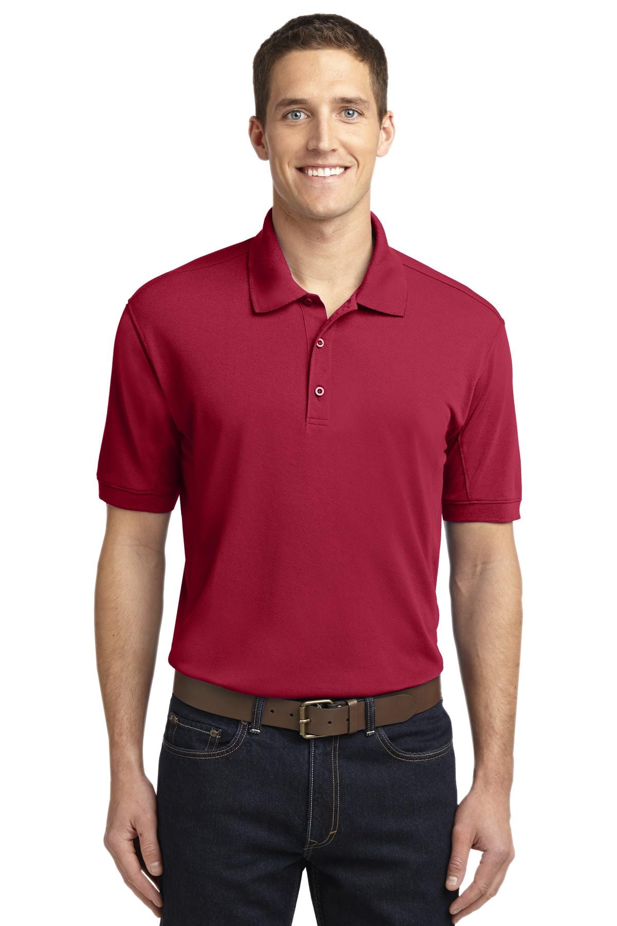 Port Authority Polos/Knits XS / Rich Red Port Authority®  5-in-1 Performance Pique Polo. K567