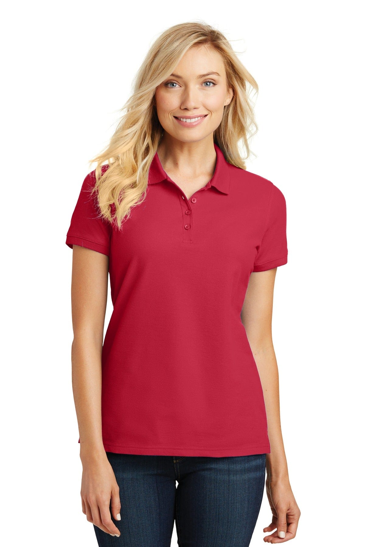 Port Authority Polos/Knits XS / Rich Red Port Authority ®  Ladies Core Classic Pique Polo. L100
