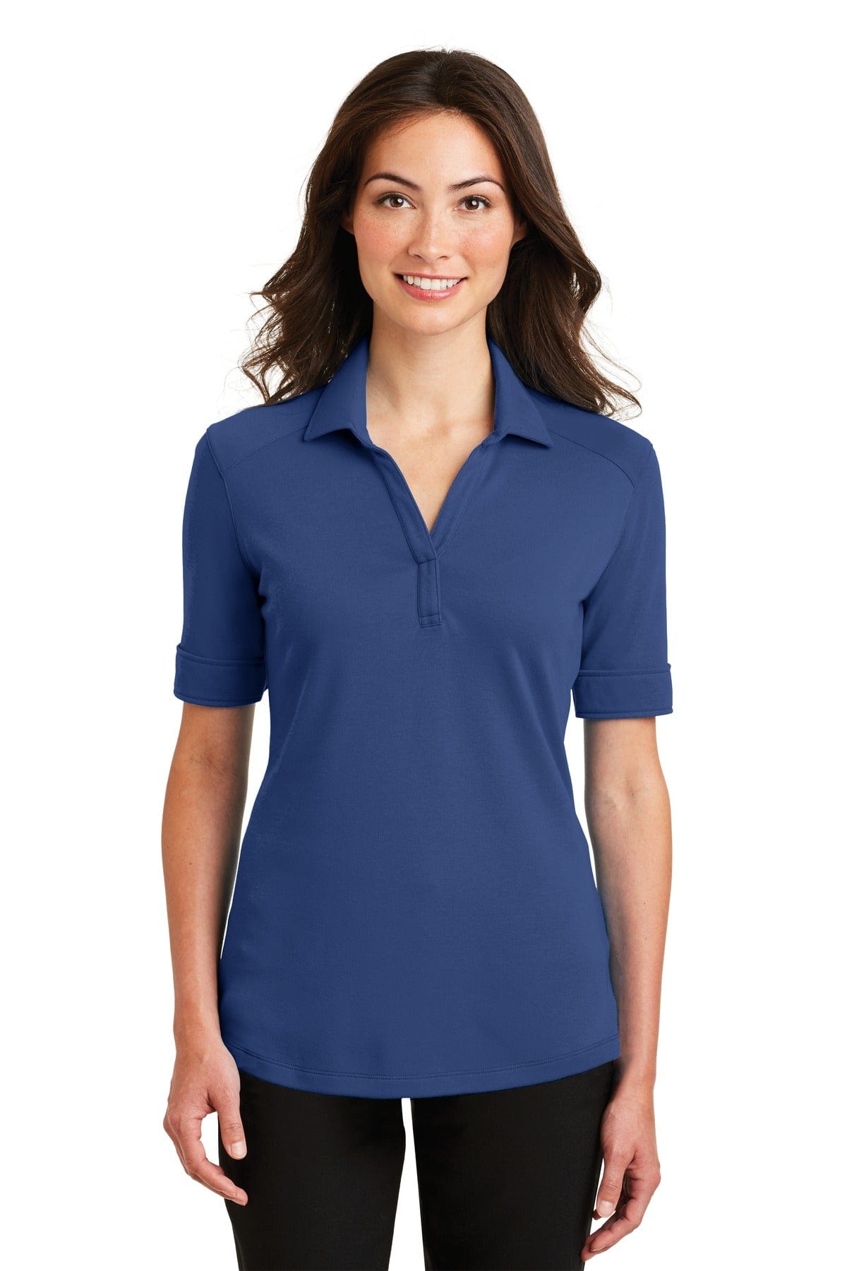 Port Authority Polos/Knits XS / Royal Port Authority ®  Ladies Silk Touch ™  Interlock Performance Polo. L5200