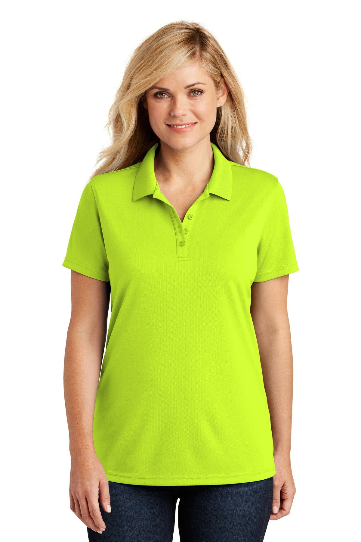 Port Authority Polos/Knits XS / Safety Yellow Port Authority ®  Ladies Dry Zone ®  UV Micro-Mesh Polo. LK110