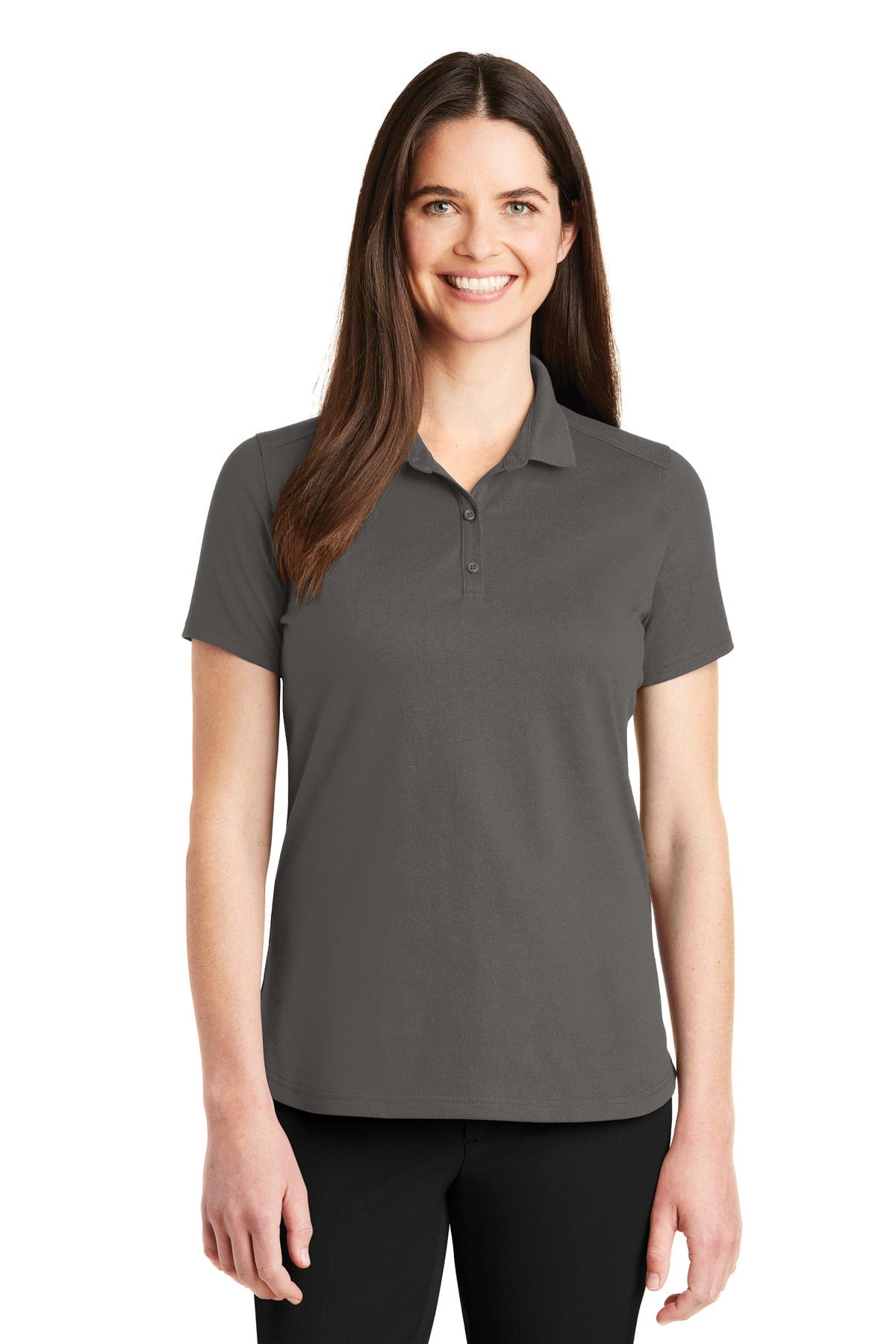 Port Authority Polos/Knits XS / Sterling Grey Port Authority ®  Ladies SuperPro ™  Knit Polo. LK164