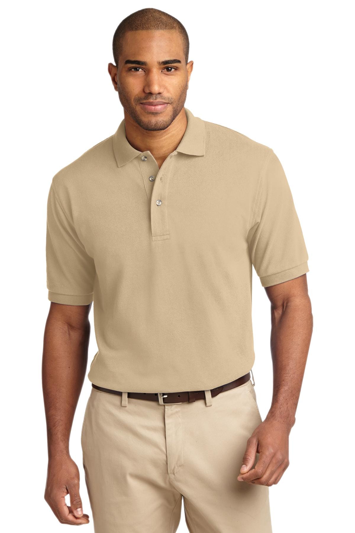 Port Authority Polos/Knits XS / Stone Port Authority®  Heavyweight Cotton Pique Polo.  K420