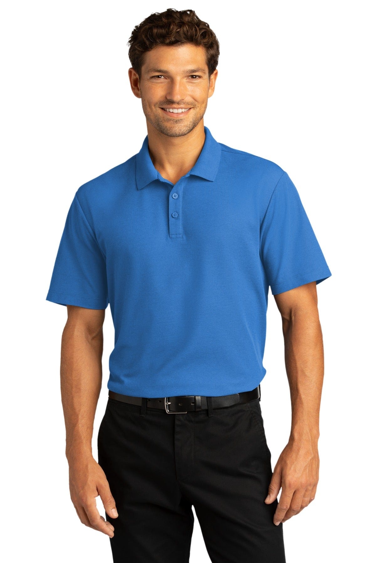 Port Authority Polos/Knits XS / Strong Blue Port Authority SuperPro React Polo. K810