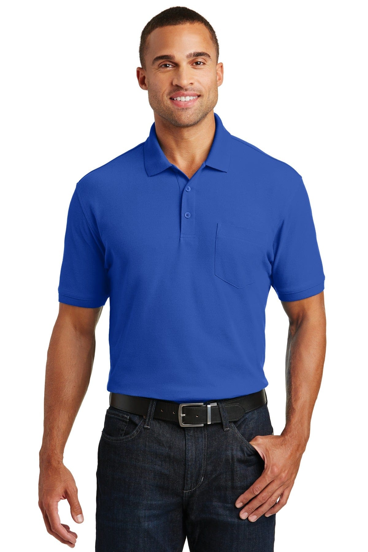 Port Authority Polos/Knits XS / True Royal Port Authority®  Core Classic Pique Pocket Polo. K100P