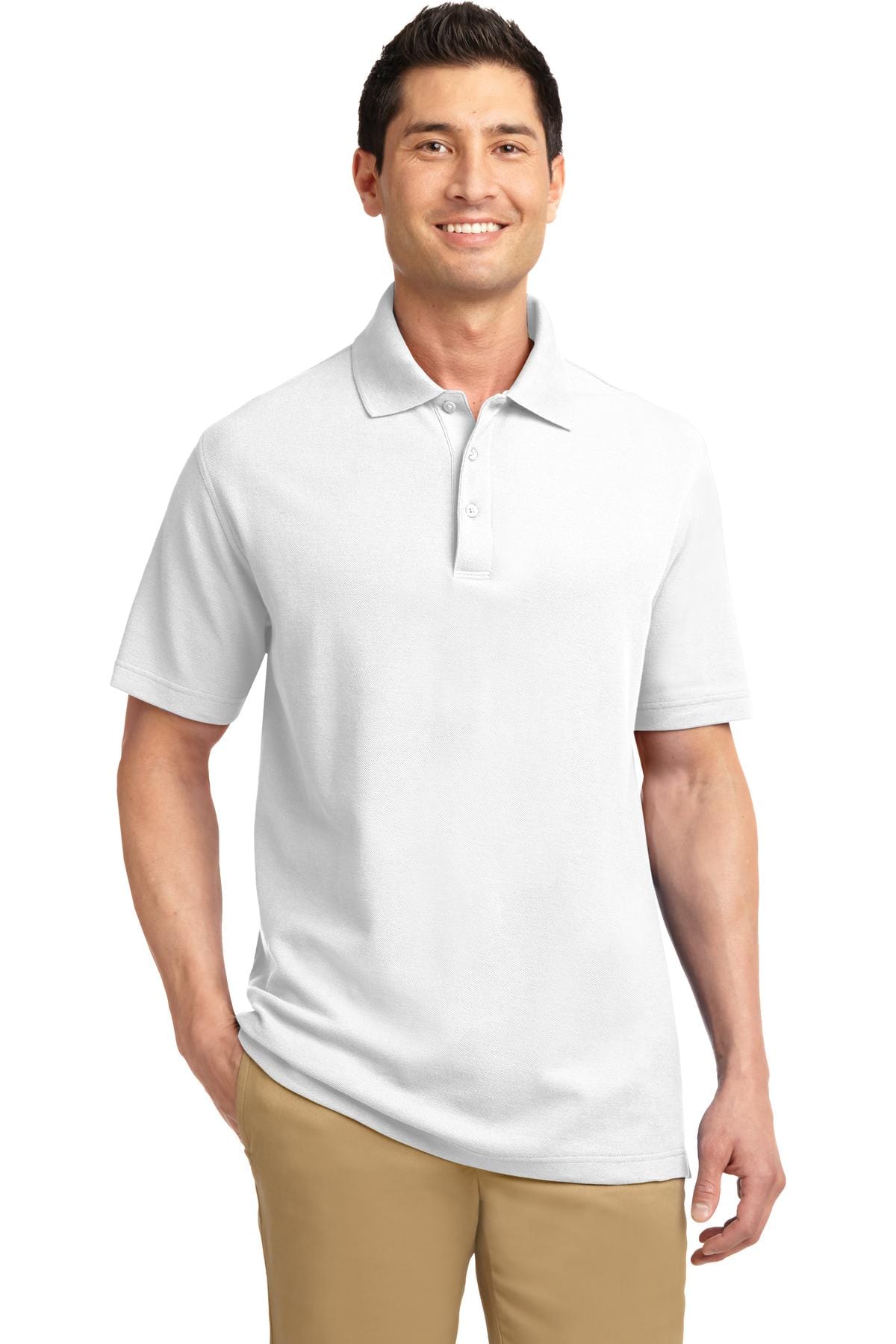 Port Authority Polos/Knits XS / White DISCONTINUED  Port Authority ®  EZCotton™ Pique Polo. K800