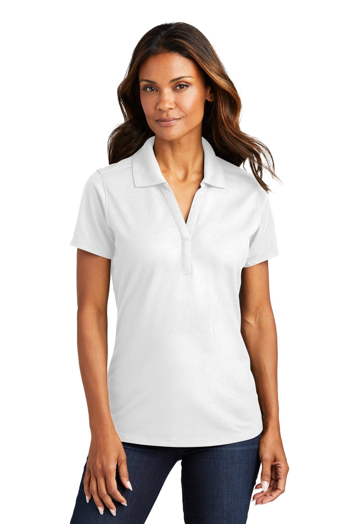 Port Authority Polos/Knits XS / White Port Authority  ®  Ladies EZPerformance  ™  Pique Polo. LK600