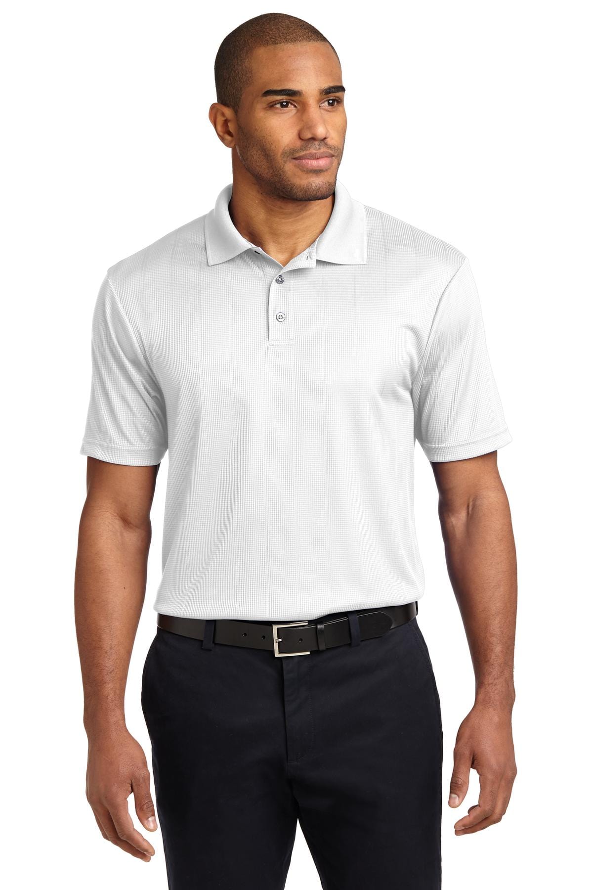 Port Authority Polos/Knits XS / White Port Authority®  Performance Fine Jacquard Polo. K528