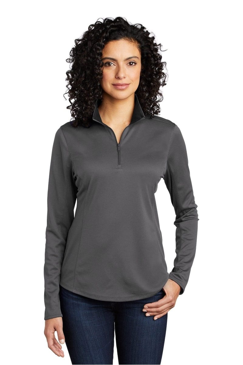 Port Authority Sweatshirts/Fleece Port Authority  ®  Ladies Silk Touch  ™  Performance 1/4-Zip LK584