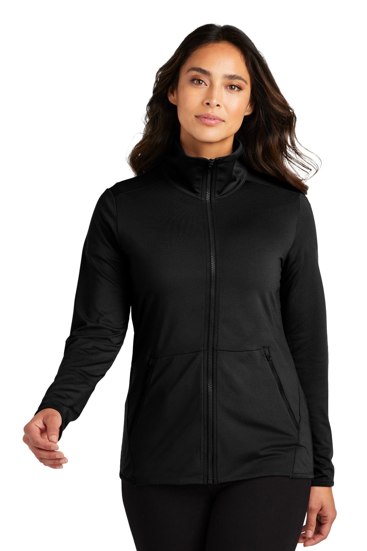 Port Authority Sweatshirts/Fleece Port Authority LK595: Ladies Accord Stretch Fleece Full-Zip