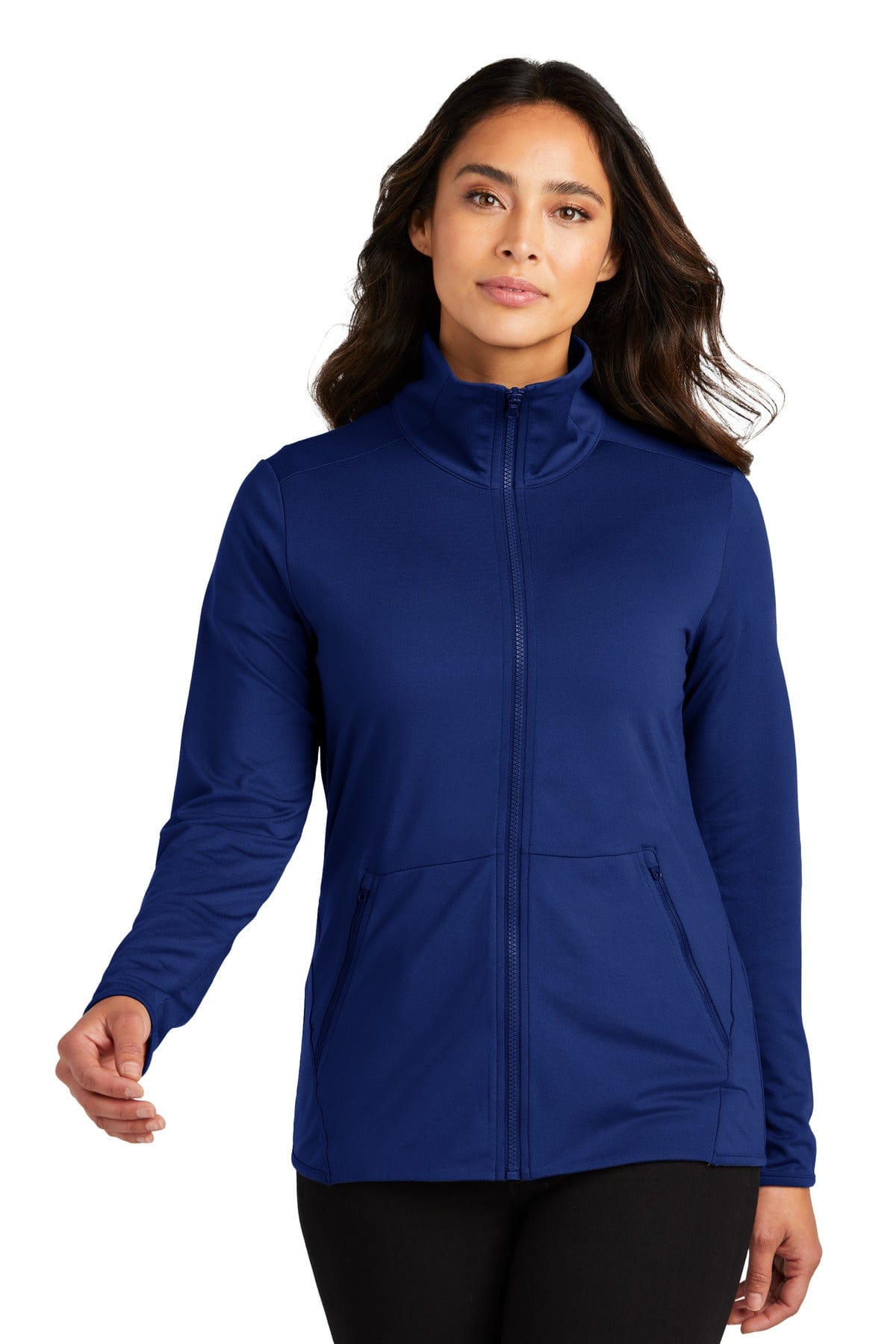 Port Authority Sweatshirts/Fleece Port Authority LK595: Ladies Accord Stretch Fleece Full-Zip