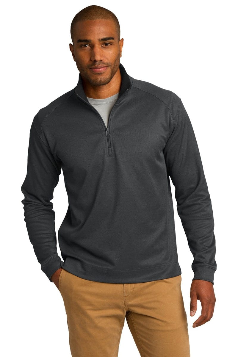 Port Authority Sweatshirts/Fleece Port Authority ®  Vertical Texture 1/4-Zip Pullover. K805