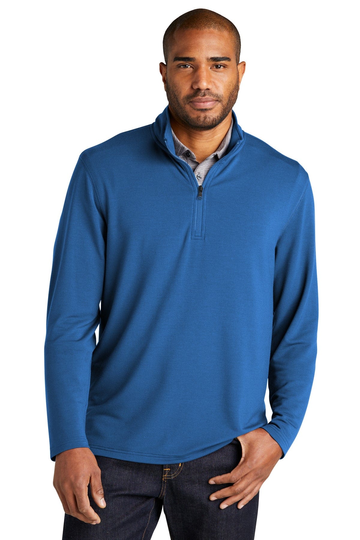 Port Authority Sweatshirts/Fleece XS / Aegean Blue Port Authority ®  Microterry 1/4-Zip Pullover K825