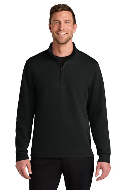 Port Authority Sweatshirts/Fleece XS / Deep Black Port Authority K210: Men's Wearever Signature Double Pique 1/4-Zip