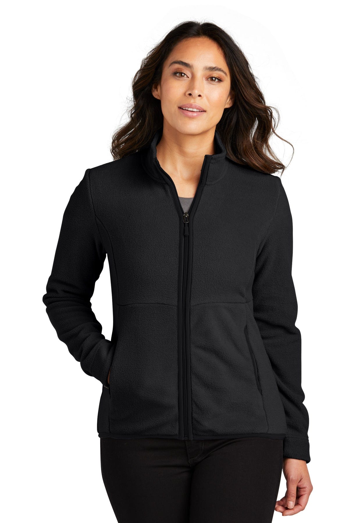 Port Authority Sweatshirts/Fleece XXL / Deep Black Port Authority L110: Ladies Connection Fleece Jacket
