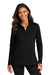 Port Authority Sweatshirts/Fleece XL / Deep Black Port Authority LK880: Ladies C-FREE Double Knit 1/4-Zip