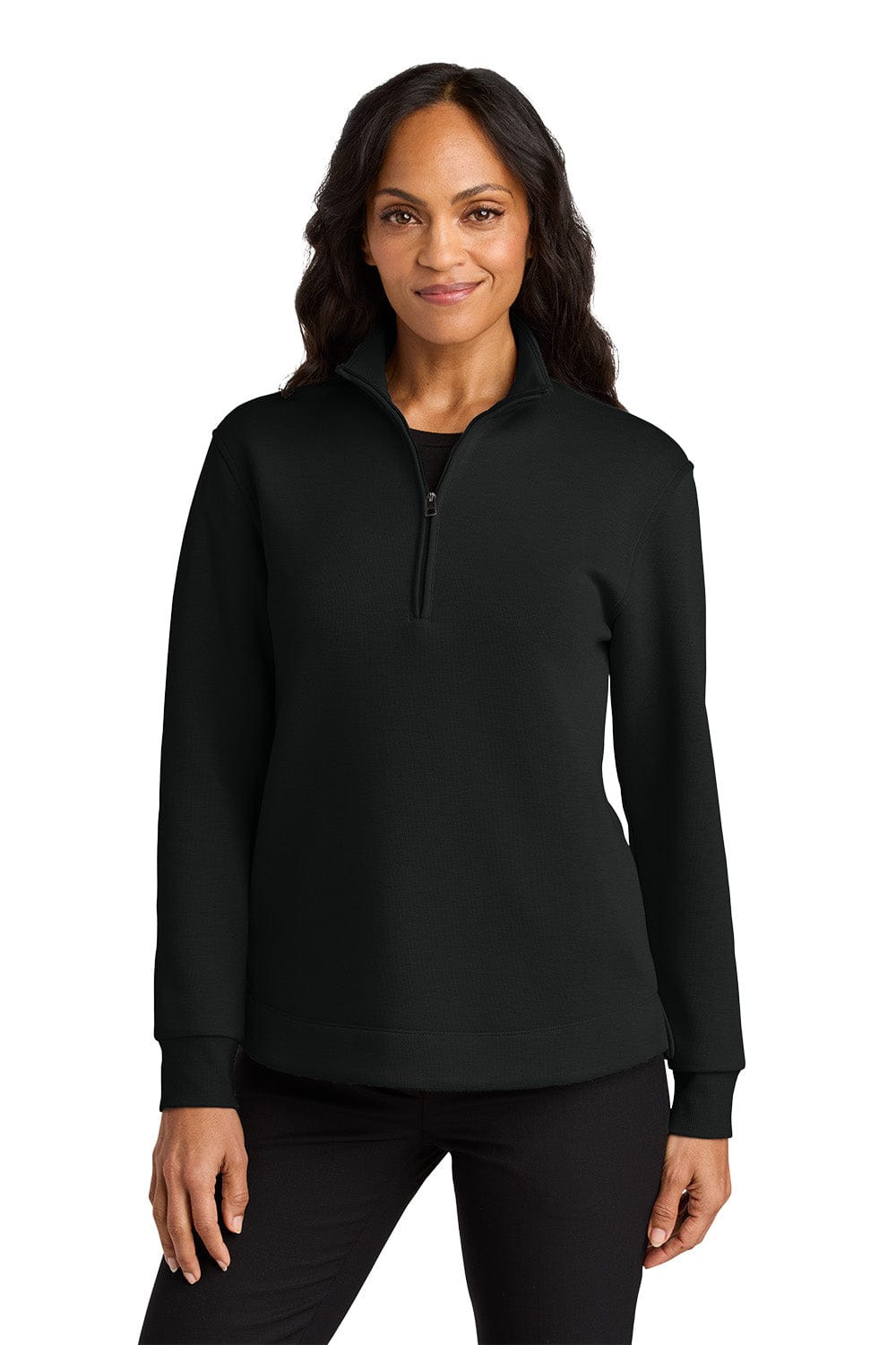 Port Authority Sweatshirts/Fleece XS / Deep Black Port Authority® Women's Wearever Signature Double Pique 1/4-Zip LK210
