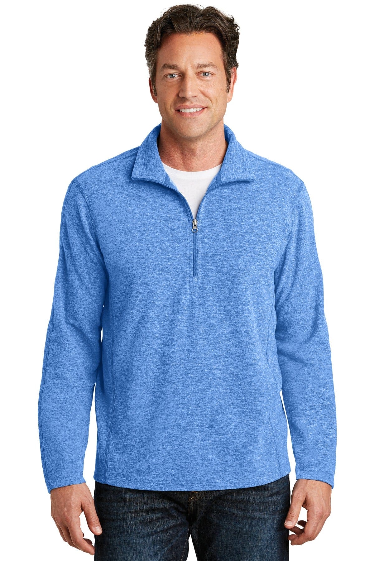 Port Authority Sweatshirts/Fleece XS / Light Royal Heather Port Authority®  Microfleece 1/2-Zip Pullover. F234