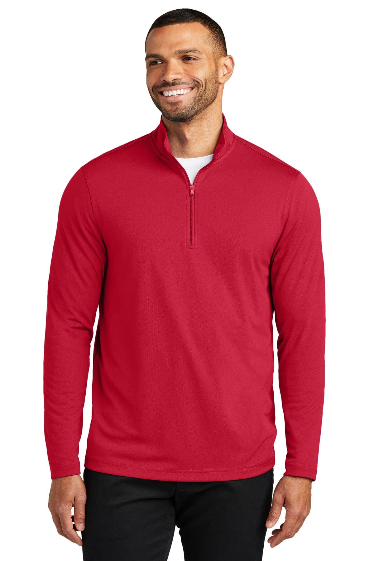 Port Authority Sweatshirts/Fleece XS / Rich Red Port Authority K112: Dry Zone UV Micro-Mesh 1/4-Zip