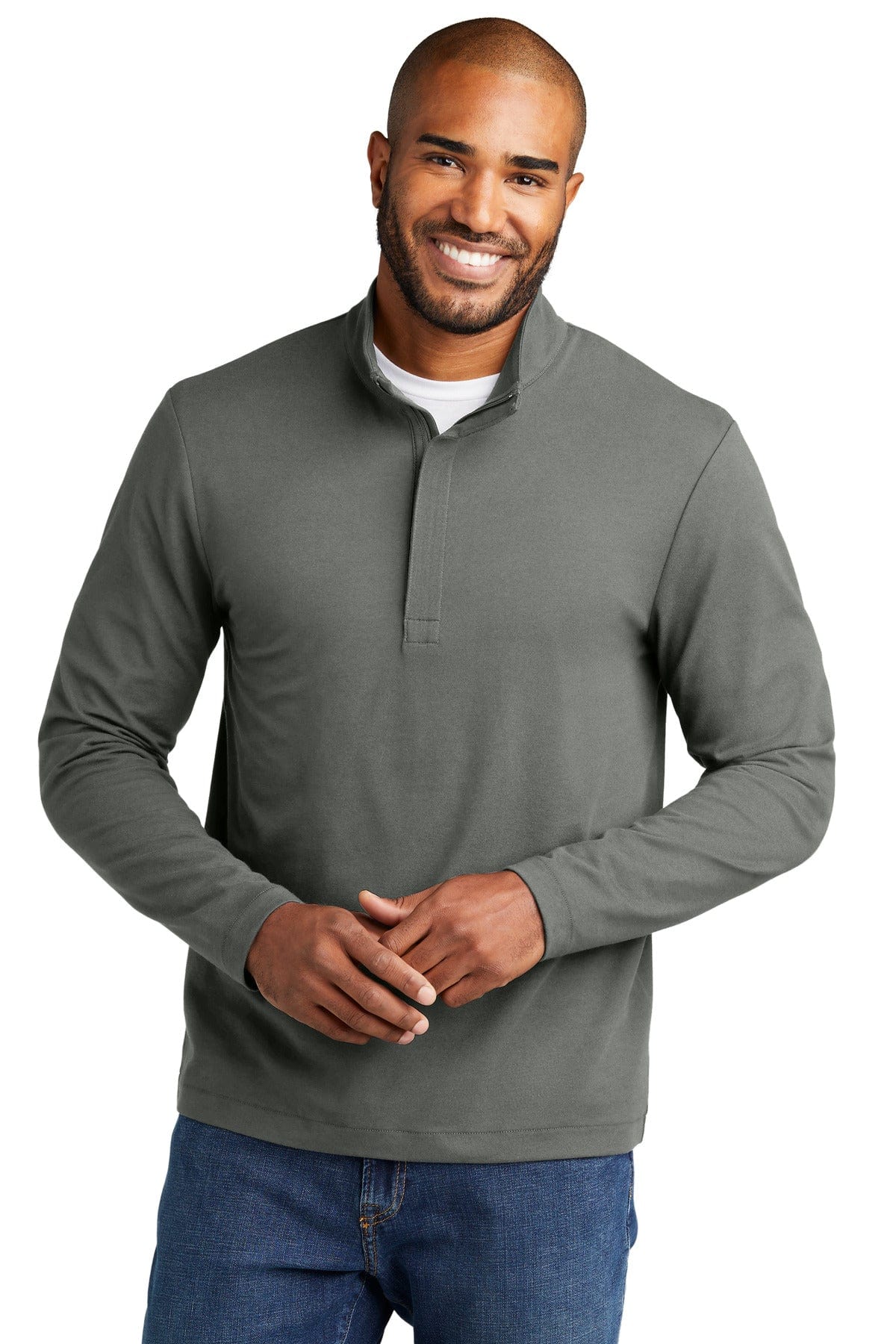 Port Authority Sweatshirts/Fleece XS / Shadow Grey Port Authority K829: Fairway Stretch 1/4-Zip
