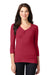 Port Authority T-Shirts XS / Rich Red DISCONTINUED  Port Authority ®  Ladies Concept Stretch 3/4-Sleeve Scoop Henley. LM1007