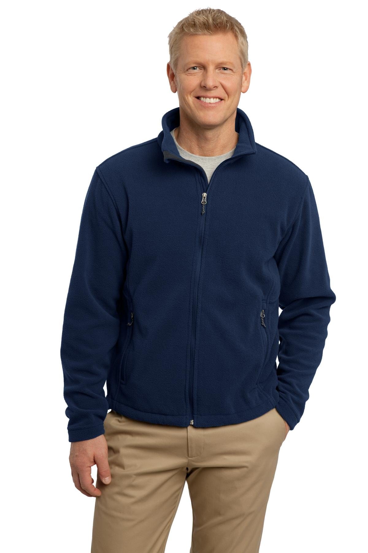 Port Authority Tall LT / True Navy DISCONTINUED  Port Authority ®  Tall Value Fleece Jacket. TLF217