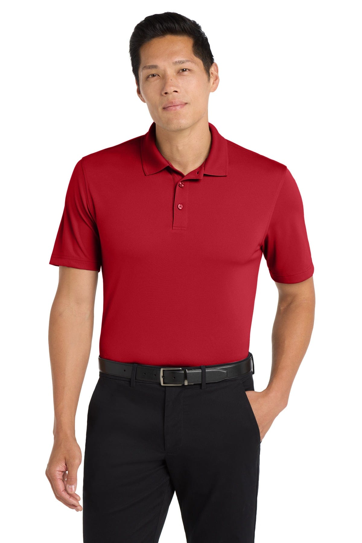 Port Authority Tall Dry Zone UV Micro-Mesh Polo TLK110 in Rich Red