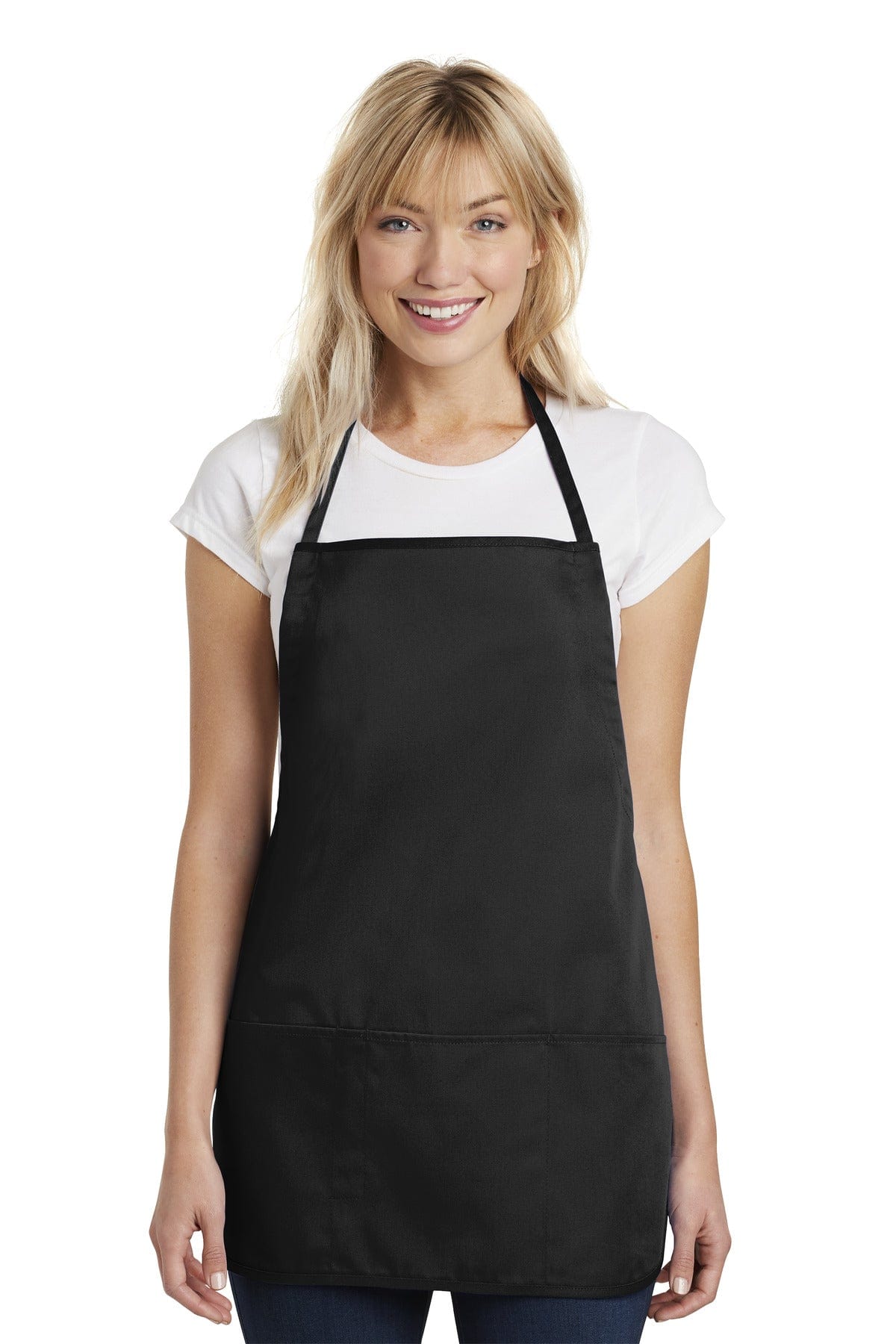 Port Authority Workwear OSFA / Black Port Authority ®  Medium-Length Apron.  A525