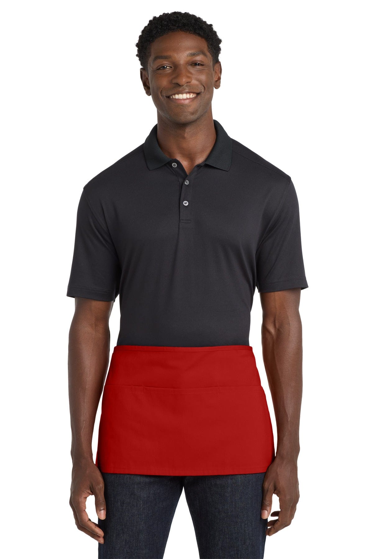 Port Authority Workwear OSFA / Red Port Authority ®  Waist Apron with Pockets.  A515