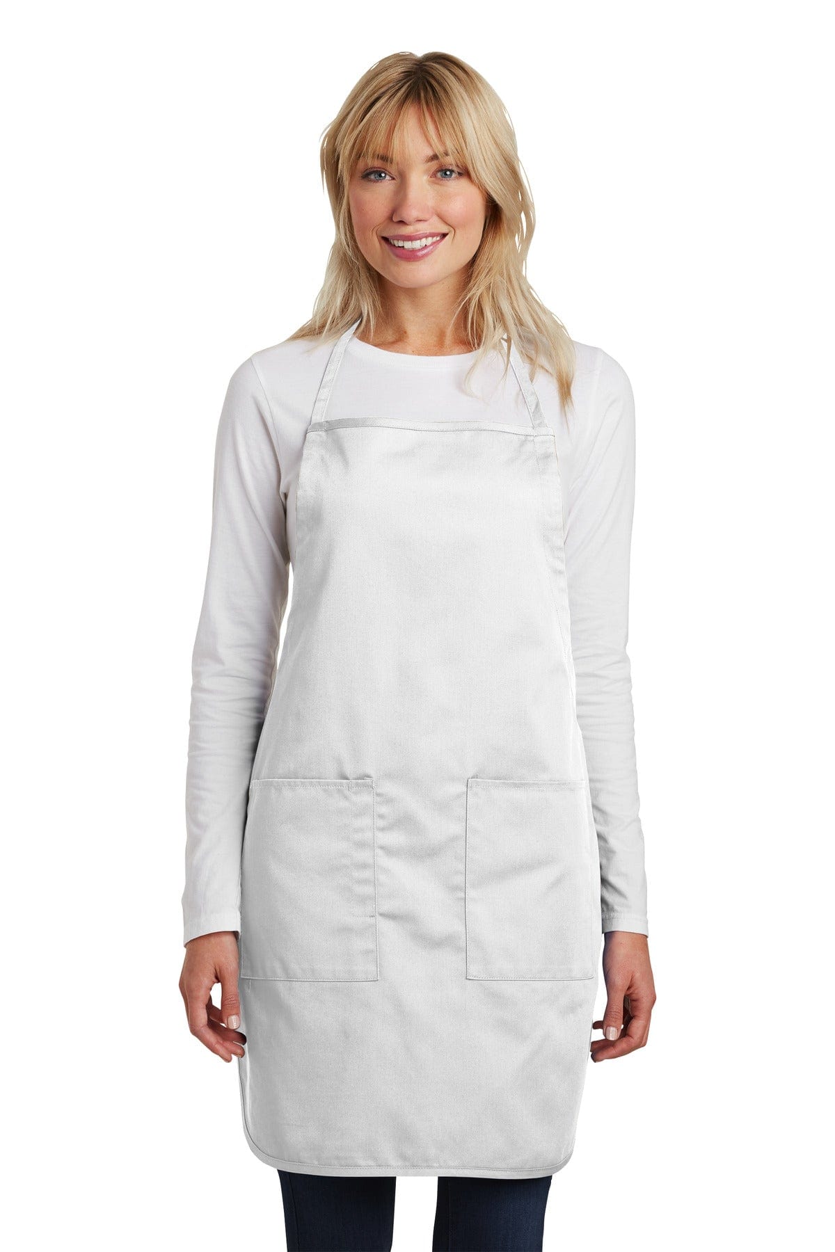 Port Authority Workwear OSFA / White Port Authority ®  Full-Length Apron.  A520