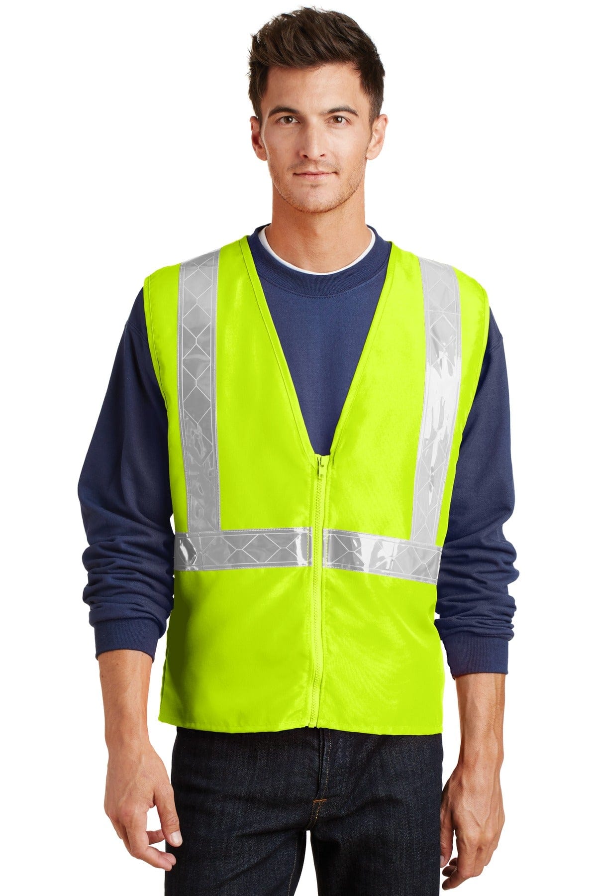 Port Authority Workwear S/M / Safety Yellow/ Reflective Port Authority ®  Enhanced Visibility Vest.  SV01