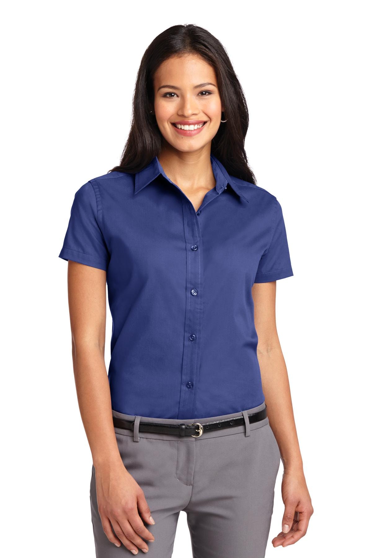 Port Authority Woven Shirts 3XL / Mediterranean Blue Port Authority ®  Ladies Short Sleeve Easy Care  Shirt.  L508