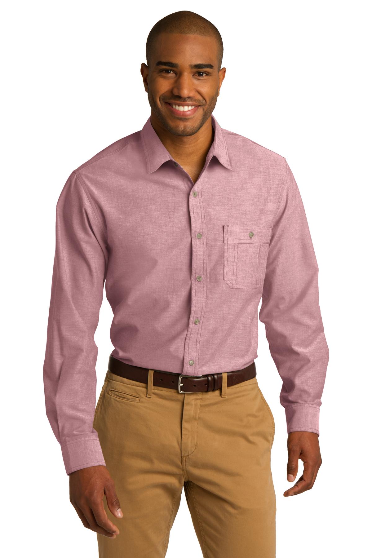 Port Authority Woven Shirts DISCONTINUED  Port Authority ®  Chambray Shirt. S653
