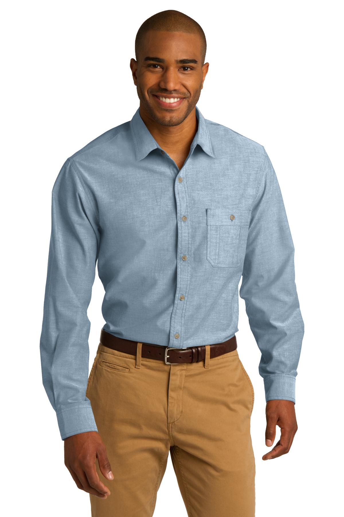 Port Authority Woven Shirts DISCONTINUED  Port Authority ®  Chambray Shirt. S653