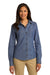 Port Authority Woven Shirts DISCONTINUED  Port Authority ®  Ladies Patch Pockets Denim Shirt. L652