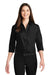 Port Authority Woven Shirts Port Authority ®  Ladies 3/4-Sleeve Carefree Poplin Shirt. LW102