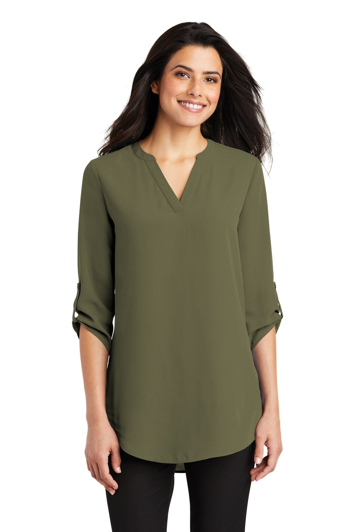 Port Authority Woven Shirts Port Authority ®  Ladies 3/4-Sleeve Tunic Blouse. LW701