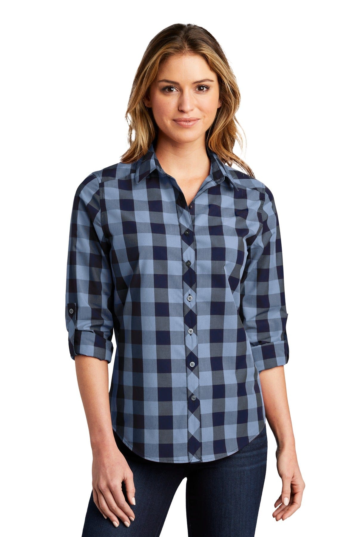 Port Authority Woven Shirts Port Authority  ®  Ladies Everyday Plaid Shirt. LW670