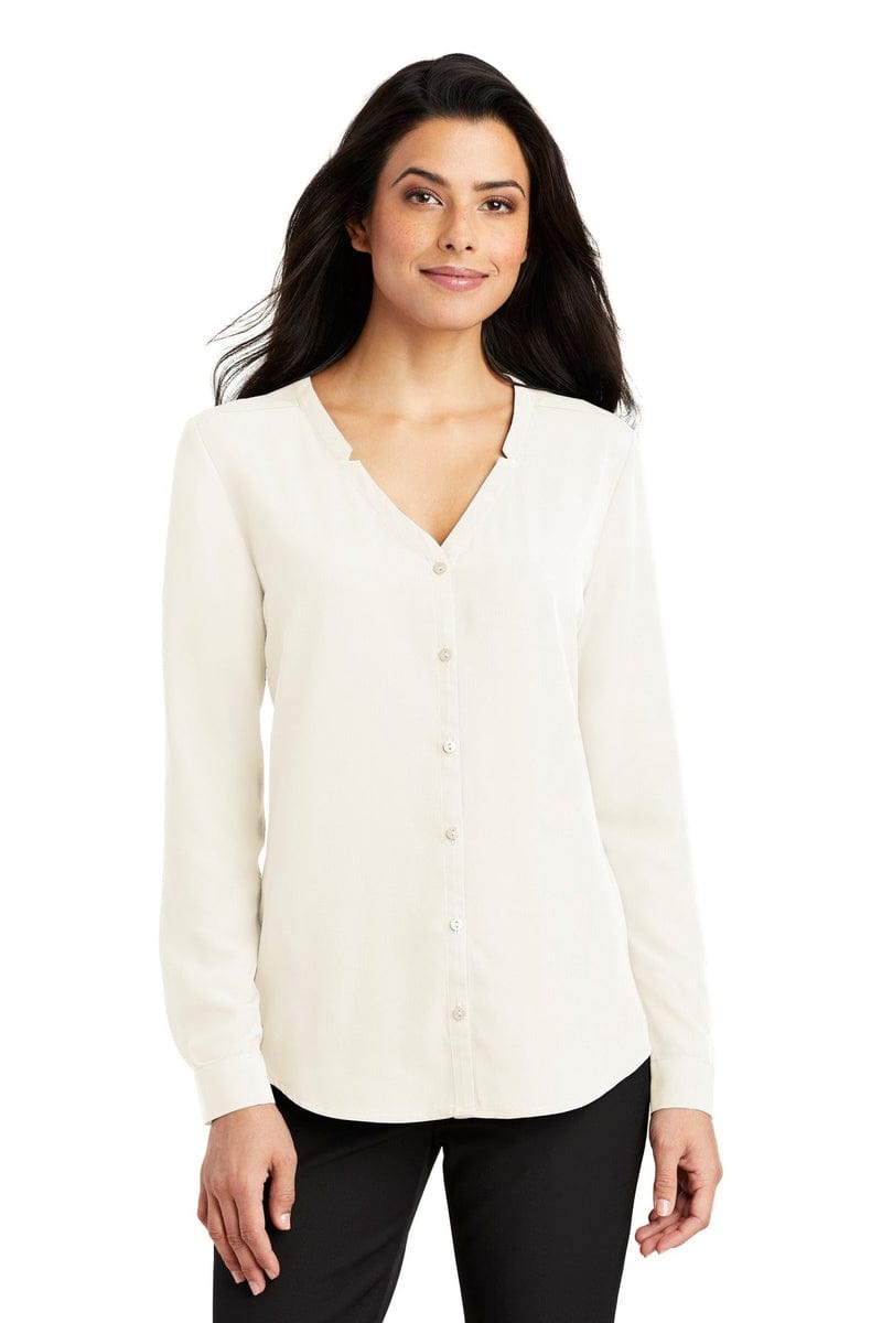 Port Authority Woven Shirts Port Authority ®  Ladies Long Sleeve Button-Front Blouse. LW700