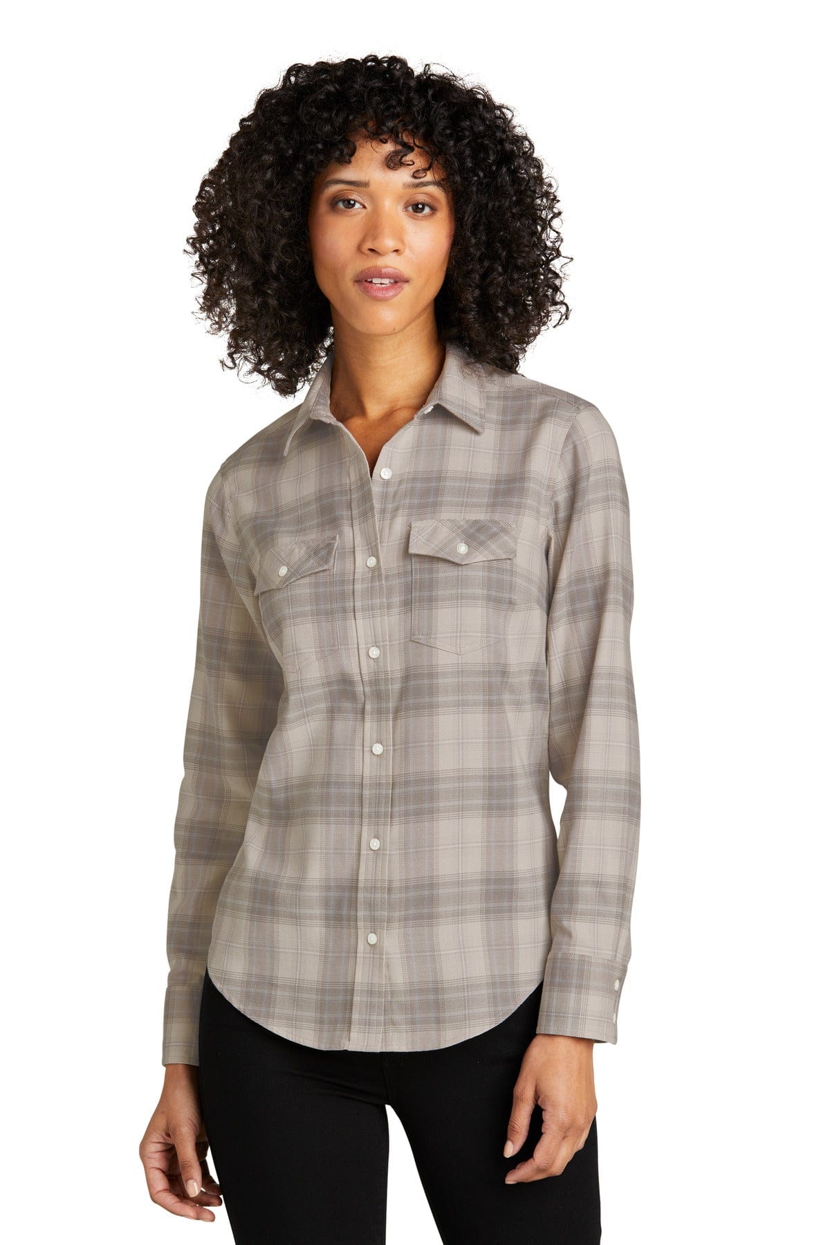 Port Authority Woven Shirts Port Authority ®  Ladies Long Sleeve Ombre Plaid Shirt LW672