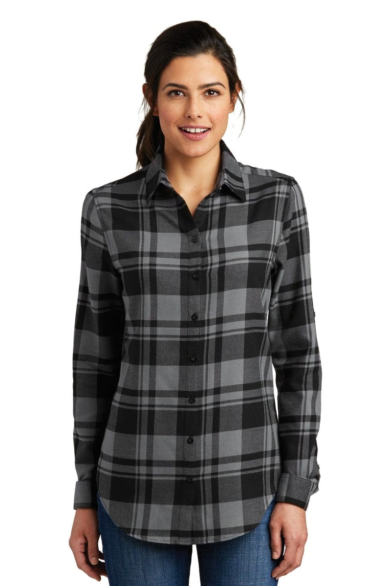 Port Authority Woven Shirts Port Authority ®  Ladies Plaid Flannel Tunic . LW668