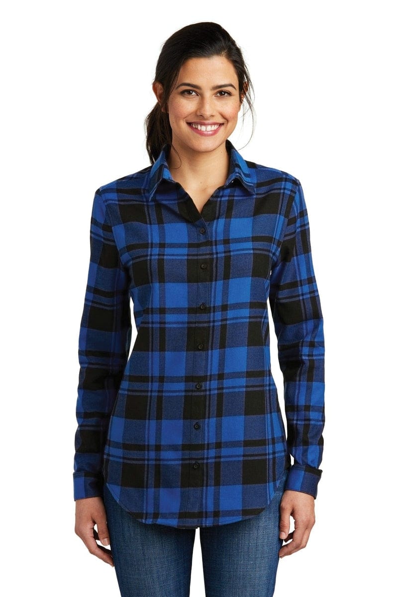 Port Authority Woven Shirts Port Authority ®  Ladies Plaid Flannel Tunic . LW668