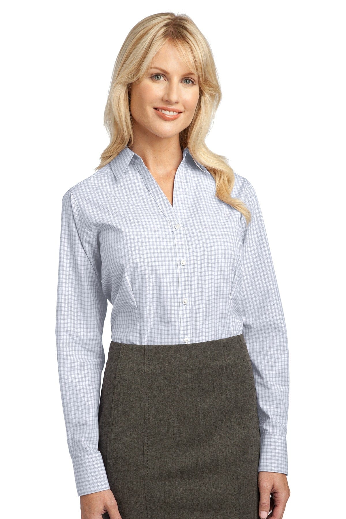 Port Authority Woven Shirts Port Authority ®  Ladies Plaid Pattern Easy Care Shirt. L639