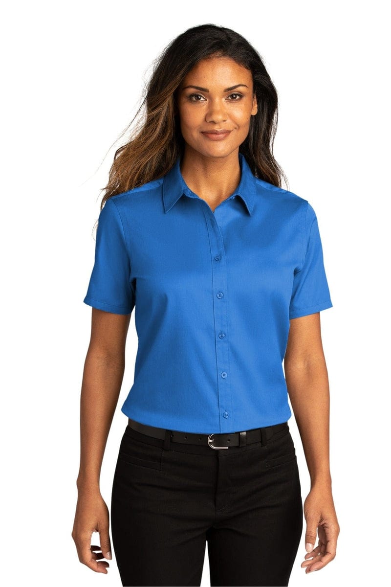 Port Authority Woven Shirts Port Authority ®  Ladies Short Sleeve SuperPro React ™ Twill Shirt. LW809