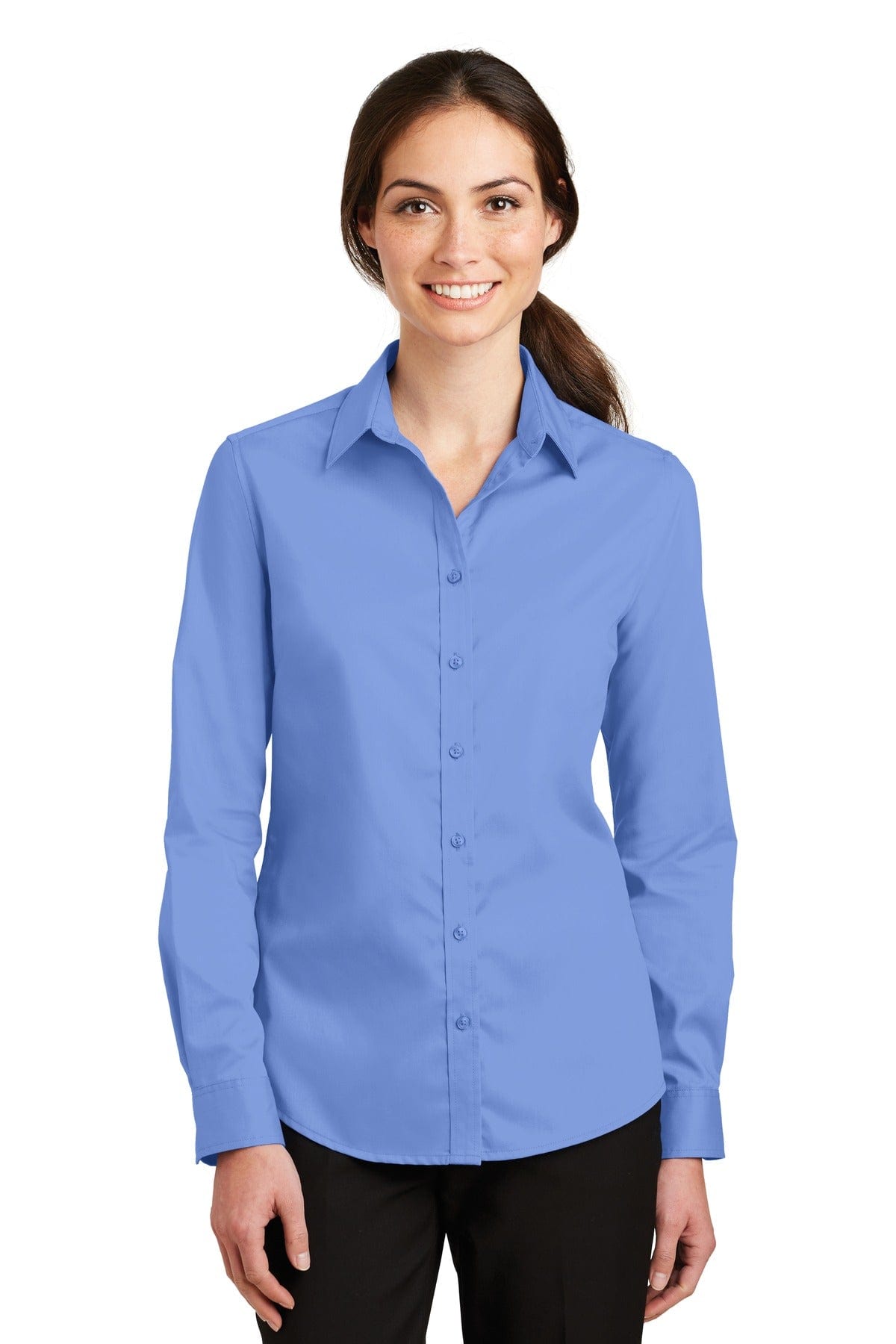 Port Authority Woven Shirts Port Authority ®  Ladies SuperPro ™  Twill Shirt. L663