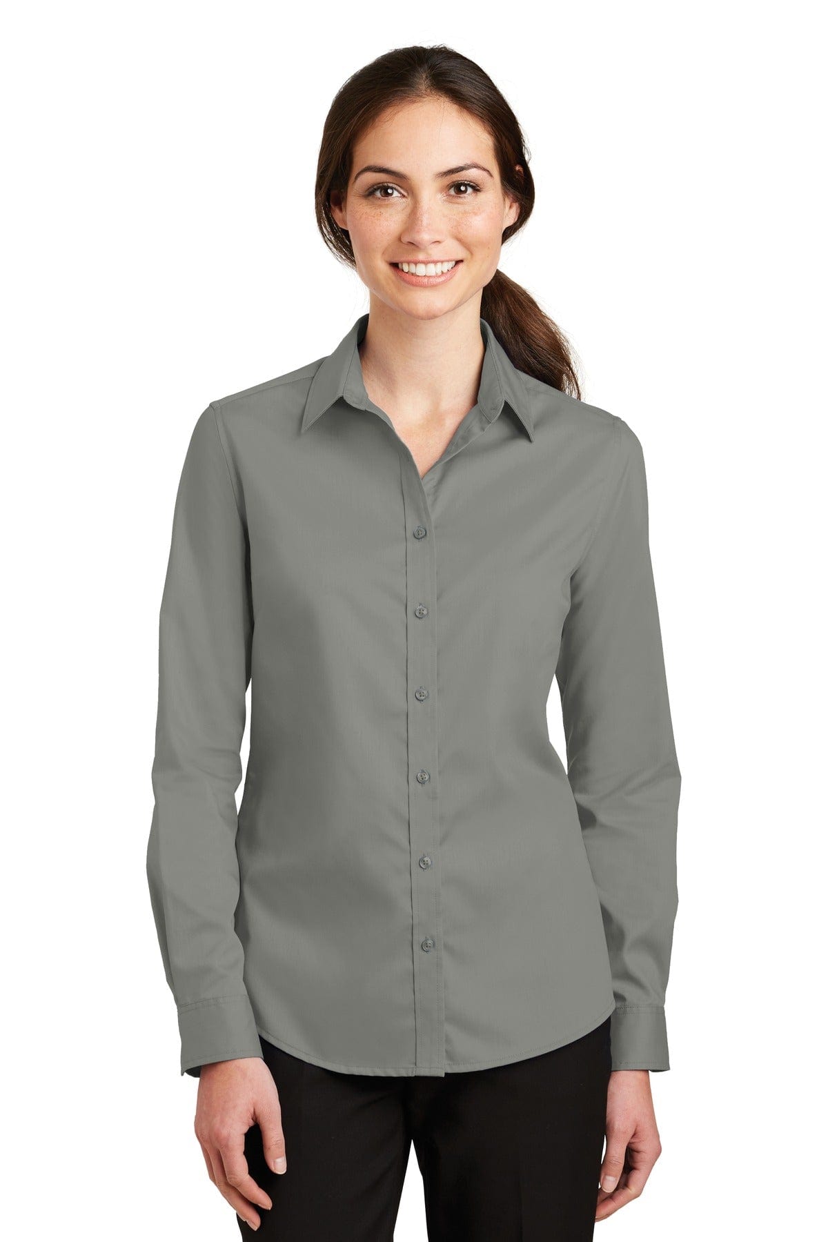 Port Authority Woven Shirts Port Authority ®  Ladies SuperPro ™  Twill Shirt. L663
