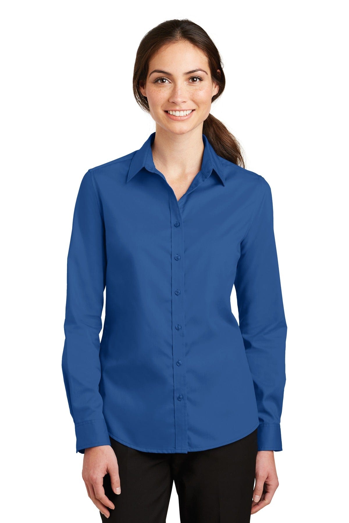 Port Authority Woven Shirts Port Authority ®  Ladies SuperPro ™  Twill Shirt. L663